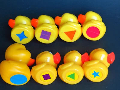 Lucky Ducks Replacement Duck w/ Shapes, Sold Individually, Milton Bradley Game - Image 1 of 2