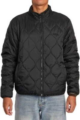 RVCA Men's Yukon Reversible Jacket, Black, Size M - Image 1 of 2