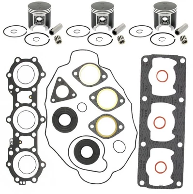Polaris XLT Classic 600 SPI Pistons Full Gasket Kit Crank Seals 65mm 1998 1999 - Image 1 of 4