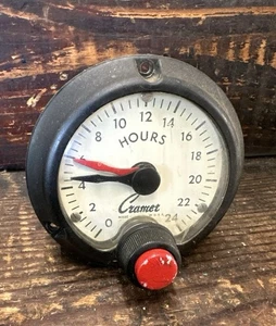 Cramer by Conrac 0-24 Hours Meter Timer Model 241E Used & Untested - Picture 1 of 6