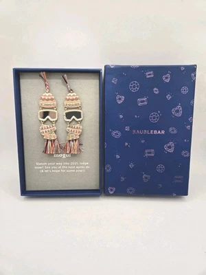 Baublebar Mogul Ski Slope Crystal Pink Pearl Tassel Earrings NWOT - Image 1 of 4