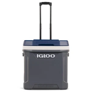 IGLOO COOL BOX LATITUDE 62 ROLLER WHEELED ICE BOX CAMPING FESTIVAL COOLER FOOD - Picture 1 of 9