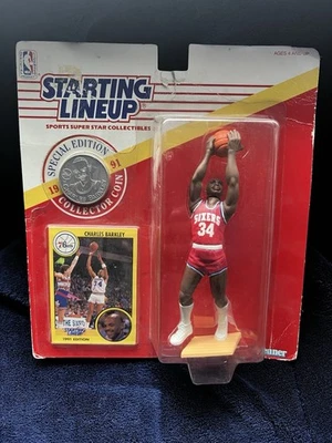 Moneda de tarjeta Sixers Kenner Charles Barkley Philadelphia 76ers 1991 alineación inicial Foto 1 de 2