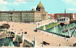 De Berlin Germania-Ponte Castello Palazzo Reale-Cartolina d'epoca (F8) - Foto 1 di 4