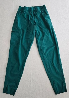 Adar Scrub Pants Womens Small Green Stretch Drawstring Tapered Pull On Pockets - Image 1 of 4