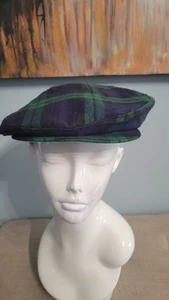Vintage HatStart USA Black Watch Tartan Ivy Cap Newsboy Driving Cap Union... - Bild 1 von 10
