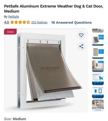 BRAND NEW PETSAFE EXTREME WEATHER ALUMINUM DOG PET DOOR M MEDIUM SIZE - Image 1 of 3