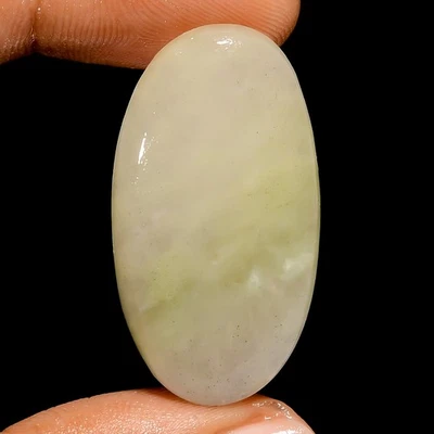 28 Ct Natural Aventurine Oval Cabochon Loose Gemstone For Jewelry 34X18X5 mm - Image 1 of 3