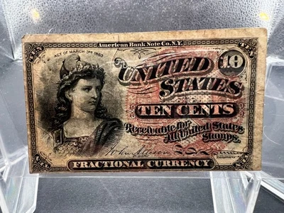 1863 USA .10 cent Shinplaster - Fractional Currency - Image 1 of 4