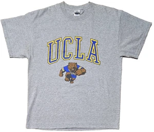 Vintage UCLA Bruins Hemd Joe Bruin Logo College Delta Magnum Gewicht Herren Large grau - Bild 1 von 10