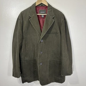 Blazer St John's Bay Para Hombres XL Pana 3 Botones Abrigo Deportivo Traje Chaqueta Marrón - Imagen 1 de 10