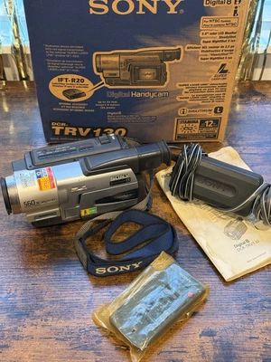 Sony DCR-TRV130 Digital8 Digital 8 Camcorder W/ Box + more Tested and Working - Image 1 of 4