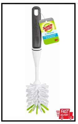 Scotch-Brite Glass and Water Bottle Brush, Long-Lasting Bristles, Safe On Multip - Image 1 of 2