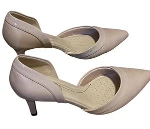 LifeStride Women's Saldana Pump Dress Sandal Shoes (Size 6.5W)Taupe, Soft System - Picture 1 of 8