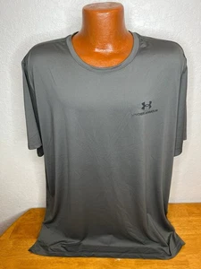 Men's Under Armour The UA Rush Tee S/S Athletic T-Shirt 2XL XXL - Green - Poly - Picture 1 of 7