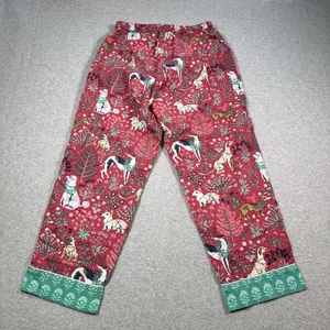 PrintFresh Damen Howlidays 2XS Pyjamahose Blumenmuster Hundemotiv - Bild 1 von 12