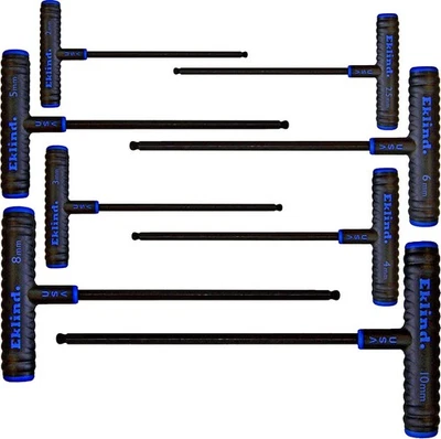 64808 Power-T Handle Ball-Hex Key allen wrench - 8pc set Metric MM sizes 2-10... - Image 1 of 4