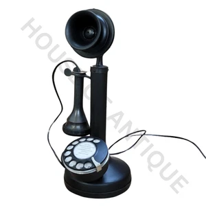 Old-Style Rotary Candlestick Phone | Vintage Telephone Home Decoration. - Picture 1 of 12