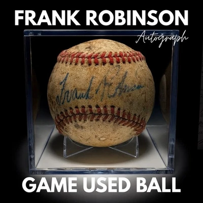 Frank Robinson Autografiado JUEGO USADO BÉISBOL con Certificado de Autenticidad JSA + (1) Tarjeta Sin Clasificar Foto 1 de 4