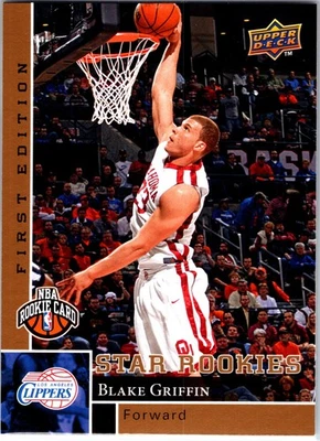 2009-10 Upper Deck первое издание - Star Rookies Blake Griffin #177 золото (RC) - Изображение 1 из 2