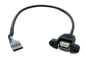 SYSTEM-S USB 2.0 Cable 30 CM Type A For Connectors With 2,54 MM Grid Dimension - Picture 1 of 4