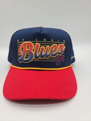 St.Louis Blues Snapback Hat Red/Blue Melonhead Ticketmaster - Image 1 of 4