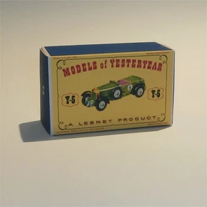 Caja de fósforos Lesney Yesteryear 5 a Le Mans Bentley D1 Style Repro - Imagen 1 de 4