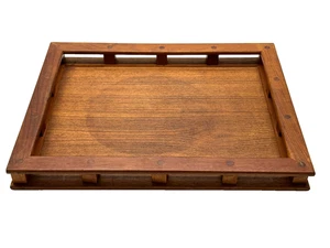 Dansk Teak Wood JHQ Jens Quistgaard 18” Serving Tray Bar Galley MCM Thailand - Picture 1 of 7