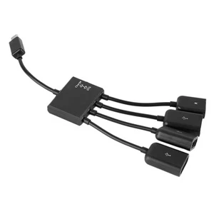 Micro USB HUB OTG Power Charging Host Cable Cord Card Reader Converter Adapto FY - Zdjęcie 1 z 7