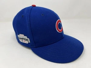 Gorra New Era 59fifty Chicago Cubs 7 1/2 ajustada azul en el campo MLB Serie Mundial - Imagen 1 de 7