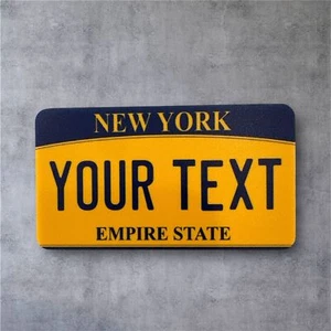 Novelty New York Style Mini Number Plate 90mm x 50mm | Toy | Custom | Car | Boy - Picture 1 of 2