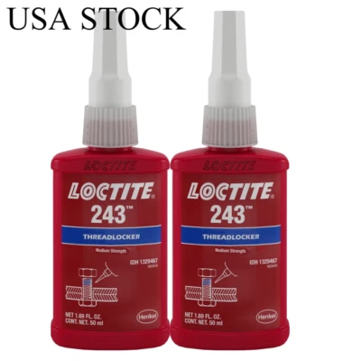 10 Pcs Loctite 243 Blue Thread locker Medium Strength 50ml
