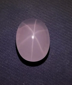 197.5 Ct 37.8x28.5x23.3 MM Natural Rose Quartz Star 6 Ray Oval Shape Cabochon, - Picture 1 of 24