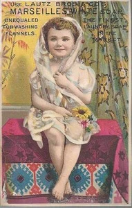 TRADE CARD-MARSEILLES WHITE SOAP, LUTZ BROS. & CO, BUFFALO, NY - Picture 1 of 1