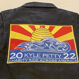 NWT-Kyle Petty Women’s Sz S Black Snap Charity Ride Across America Canvas Jacket - Picture 1 of 16
