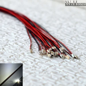 15 x Pre Wired Cold White #1206 SMD led street Lights Pre-soldered lamps HO N - Picture 1 of 1