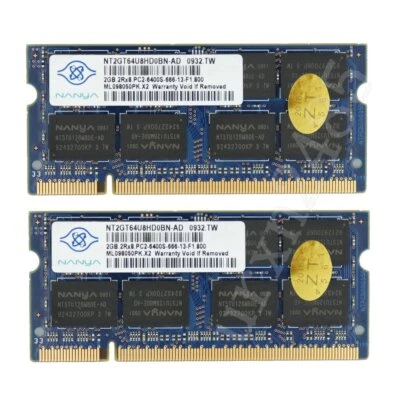 4GB 2x 2GB Kit HP Compaq 6710b 6715b 6715s 6735s 6820s 6830s 6910p DDR2 Memory - Image 1 of 4