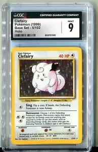 Pokemon Base Set Clefairy Holo Rare CGC 9 MINT 5/102 - Picture 1 of 2