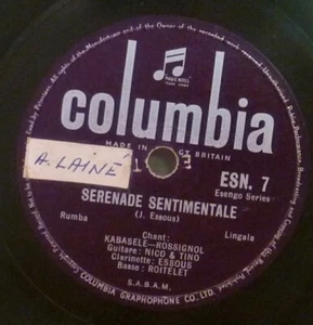CONGO 78 RPM ESENGO 7 AFROLATIN RUMBA KABASELE ROSSIGNOL NICO BAILA HEAR - Foto 1 di 1