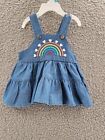 FIRST IMPRESSIONS Rainbow Tiered Jumper Baby Girls' 3-6Mos Authentic Wash Ruffle