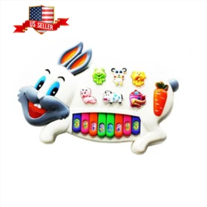 Musikalisches Kaninchen Klavierspielzeug mit Tastatur für 1-3 Jahre alte Kinder Geschenk + KOSTENLOSES GESCHENK - Bild 1 von 4