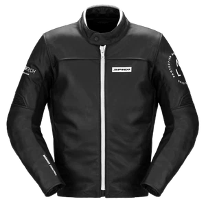 Giacca pelle moto SPIDI GENESIS black white leather jacket city urban naked - Picture 1 of 2