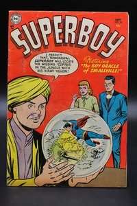 Superboy (1949) #35 Boy Oracle & Dog Catcher Mortimer Cve Curt Swan Sy Barry VG+ - Picture 1 of 3