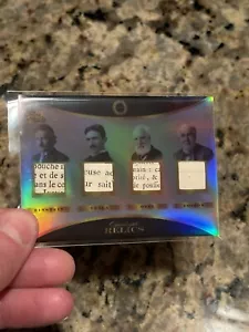 EINSTEIN TESLA BELL EDISON QUAD AUTHENTIC RELIC CARD PIECES OF THE PAST 1800s - Picture 1 of 5