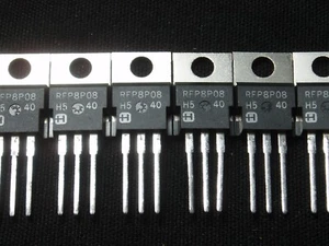 Qty 10: NEW! P-Channel MOSFET Power Transistor RFP8P08 TO-220 8-Amp 80-Volt 100W - Picture 1 of 8