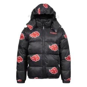 Naruto Puffer Jacket Akatsuki Red Size XL - Picture 1 of 9