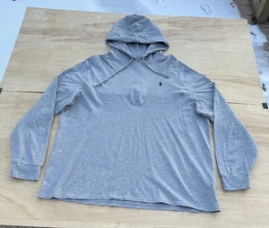 POLO RAPLH LAUREN Felpa con Cappuccio Pony Rugby Regolabile Outdoor Trails Uomo Grigio TAGLIA XXL - Foto 1 di 5