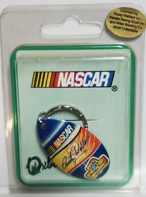 Vintage NASCAR Small Key Chain Rusty Wallace #2 New Old Stock Miller Lite - Image 1 of 4
