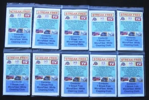 Streak Free MicroFiber White Cleaning Cloths 10 INDIVIDUALLY WRAPPED! FREE Ship! - Picture 1 of 12