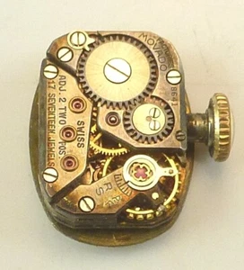 Vintage Movado 17 J LDS Mechanical Wristwatch Movement - Parts Repair - Picture 1 of 4